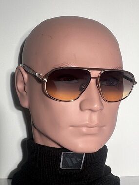 Tom Ford Men's Brown Gradient Aviator Sunglasses